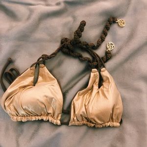 Luli Fama Triangle reversible bikini top